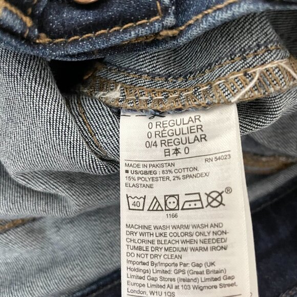 Gap Denim Jeans Women's Favorite Jegging Distressed Stretchy Dark Wash size 25 - Picture 8 of 9